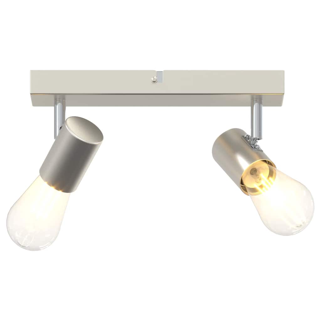 vidaXL Ceiling Spotlight Brushed nickel 26 x 6.5 x 11.5 cm Steel