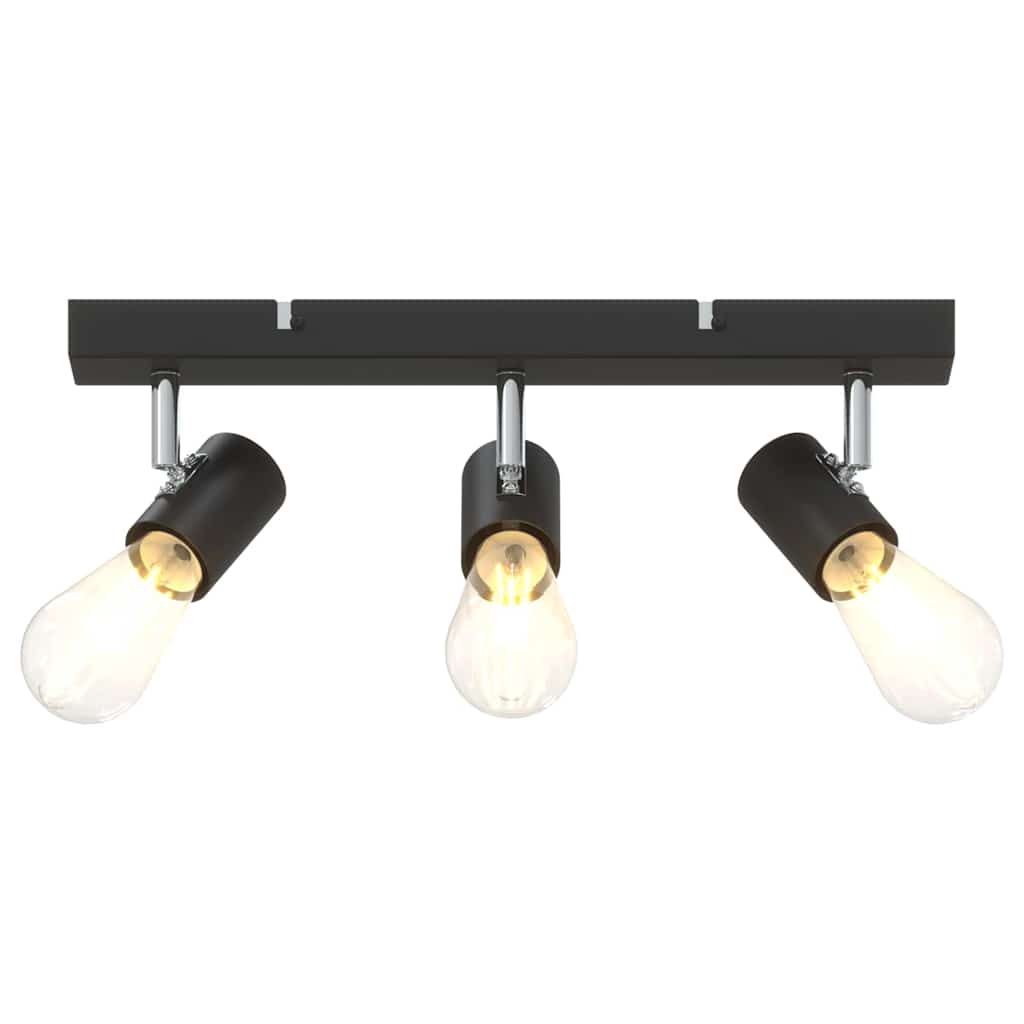 vidaXL Ceiling Spotlight Black 38 x 6.5 x 11.5 cm Steel