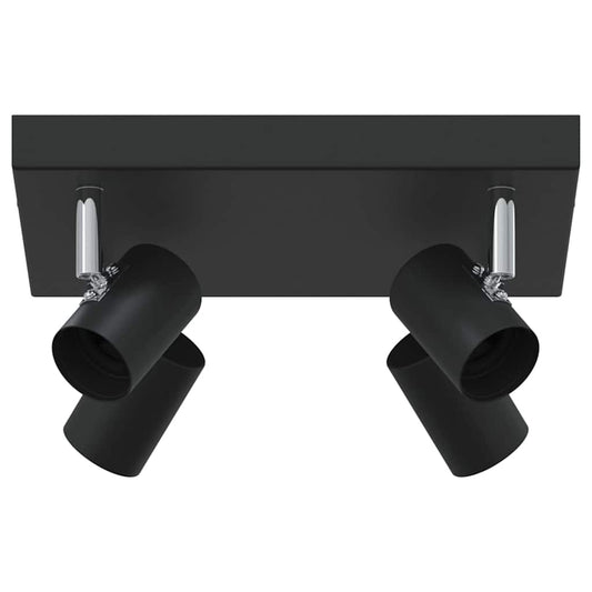 vidaXL Ceiling Spotlight Black 26.5 x 26 x 11.5 cm Steel
