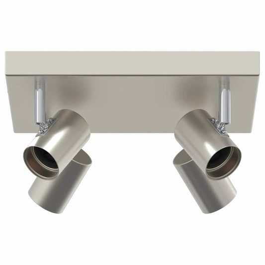 vidaXL Ceiling Spotlight Brushed Nickel 26.5 x 26 x 11.5 cm Steel