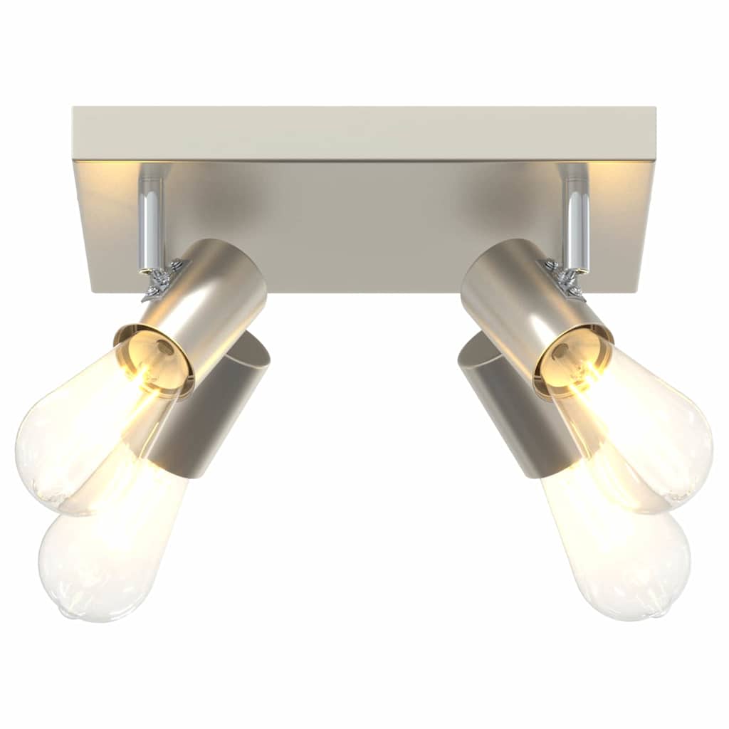 vidaXL Ceiling Spotlight Brushed Nickel 26.5 x 26 x 11.5 cm Steel