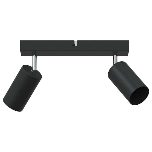 vidaXL Ceiling Spotlight with Spotlights Black 26 x 6 x 16 cm Metal