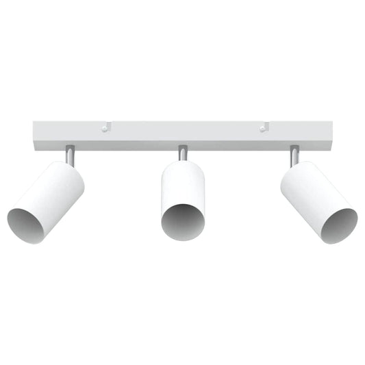 vidaXL Ceiling Spotlight with Spotlights White 38 x 6 x 16 cm Metal