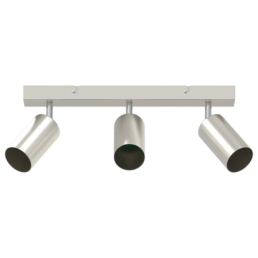 vidaXL Ceiling Spotlight with Spotlights Nickel 38 x 6 x 16 cm Metal