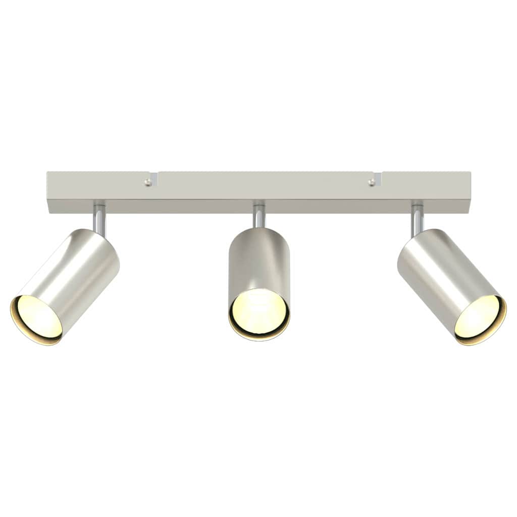 vidaXL Ceiling Spotlight with Spotlights Nickel 38 x 6 x 16 cm Metal
