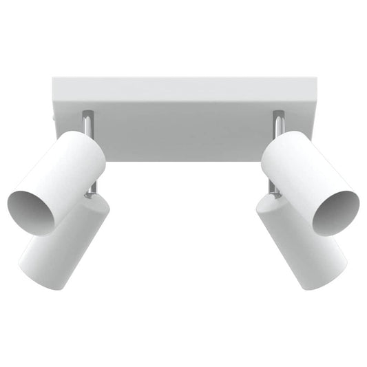 vidaXL Ceiling Spotlight with Spotlights White 26 x 26 x 16 cm Metal