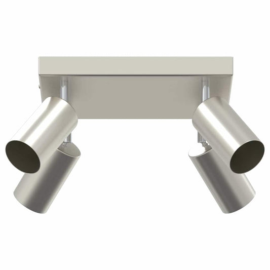 vidaXL Ceiling Spotlight with Spotlights Nickel 26 x 26 x 16 cm Metal