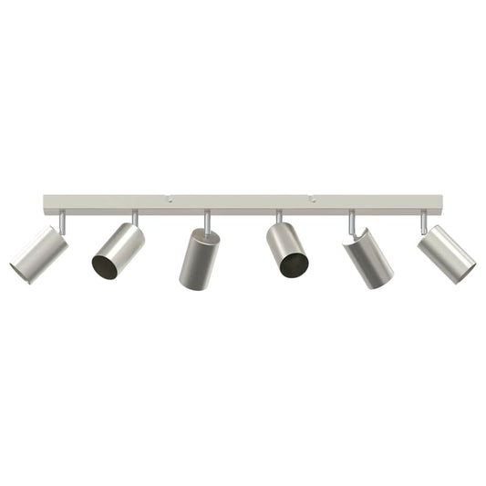 vidaXL Ceiling Spotlight with Spotlights Nickel 73 x 6 x 16 cm Metal
