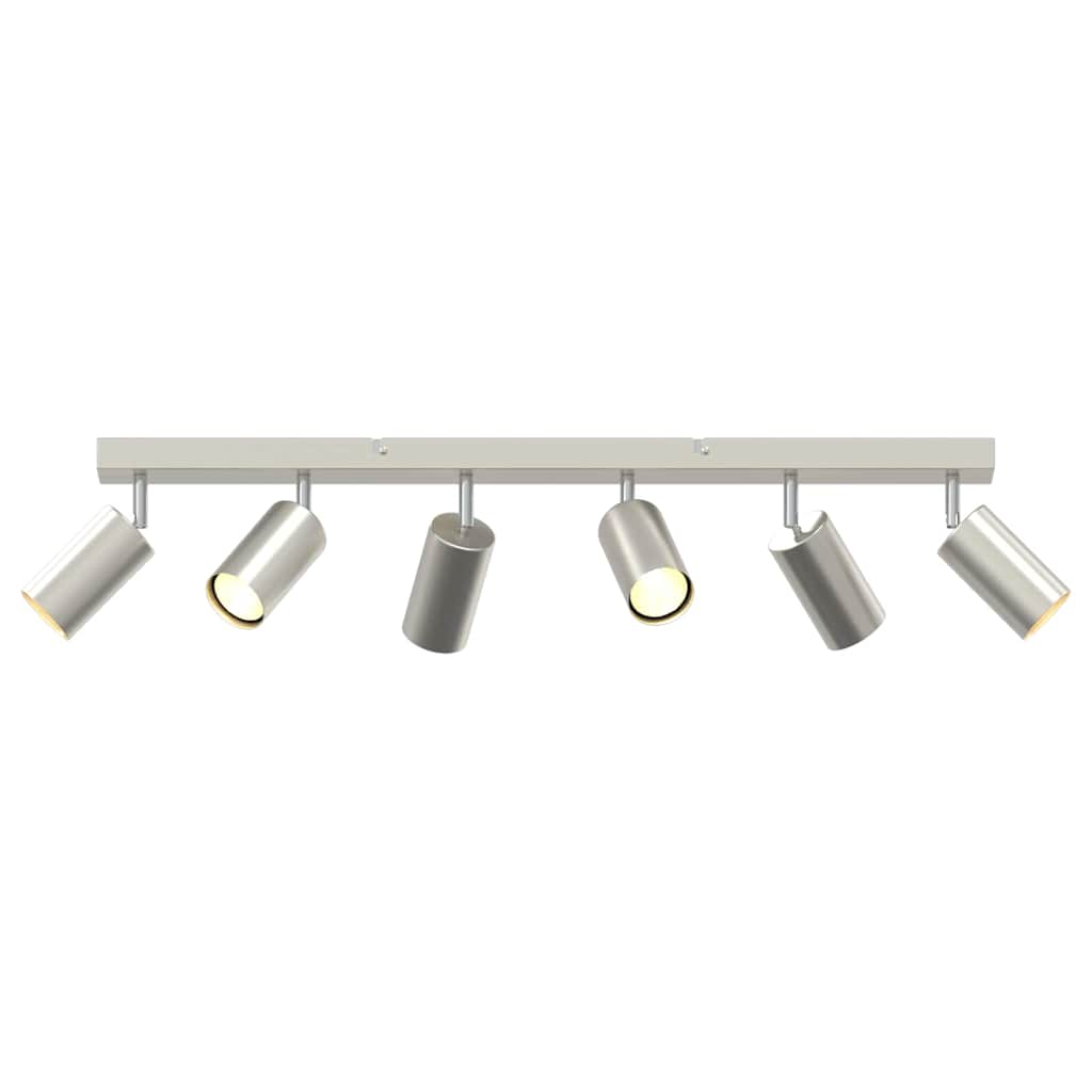 vidaXL Ceiling Spotlight with Spotlights Nickel 73 x 6 x 16 cm Metal