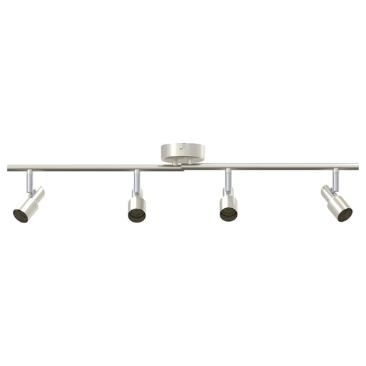 vidaXL Ceiling Spotlight with Spotlights Nickel 70 x 9 x 12.5 cm Steel