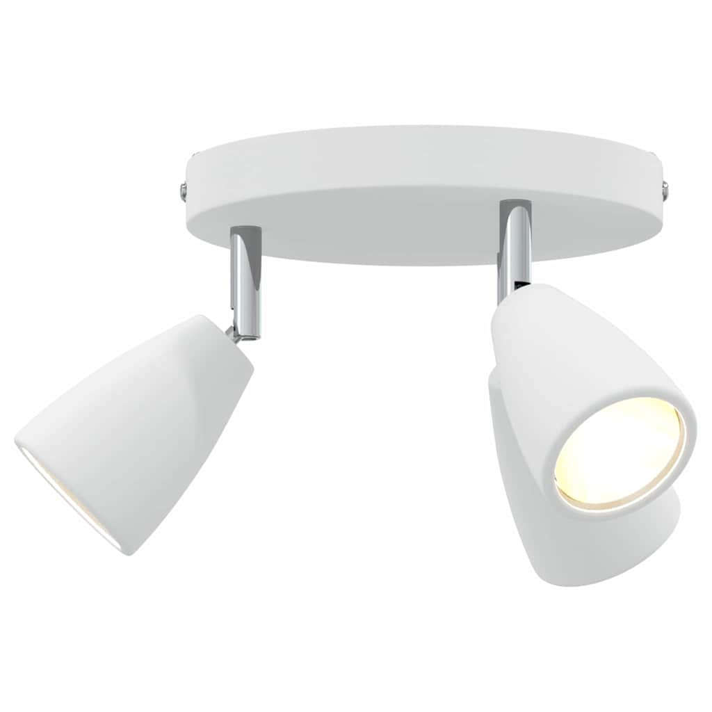 vidaXL Ceiling Spotlight with Spotlights White 19 x 19 x 14.5 cm Metal