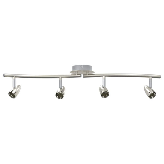 vidaXL Ceiling Spotlight Matt nickel 58.5 x 15 x 12 cm Steel