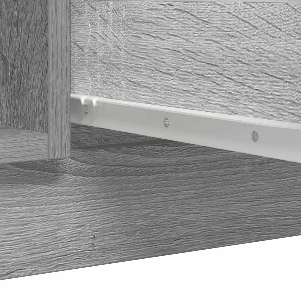 vidaXL Sideboard with Drawers Grey Sonoma 100.5x35x76 cm Engineered Wood