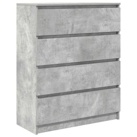 vidaXL Sideboard Concrete Grey 80x35x99 cm Engineered Wood