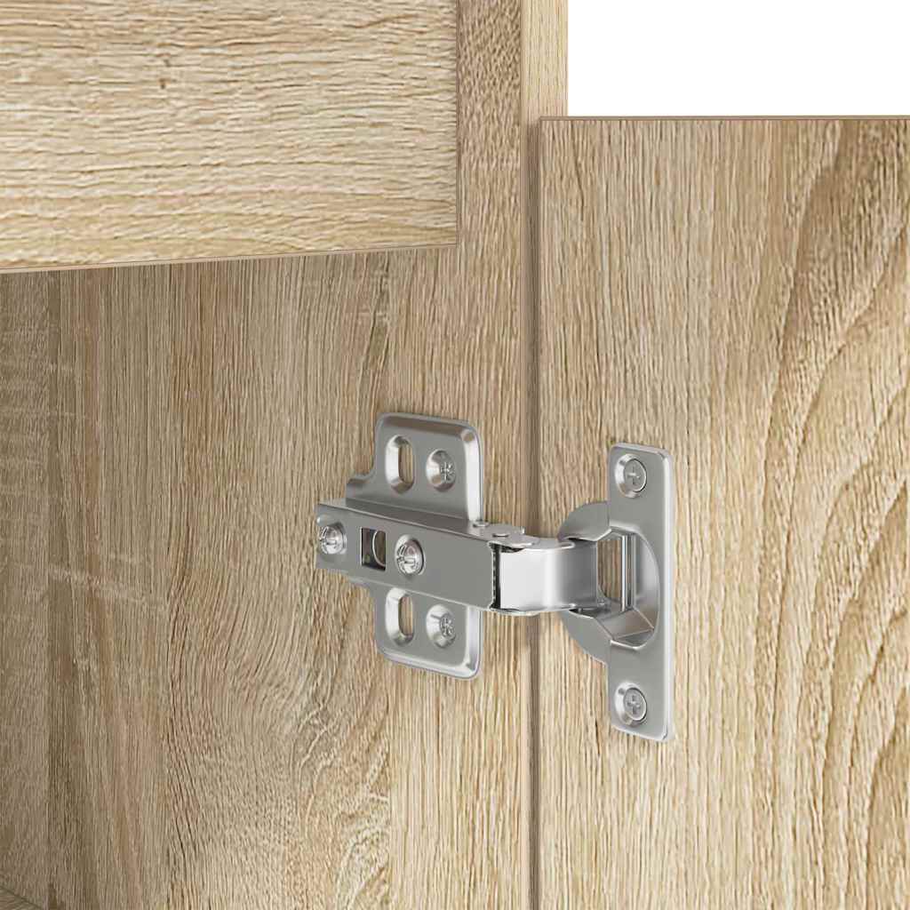 vidaXL Desk with Drawer Sonoma oak 140 x 49 x 76 cm Engineered wood