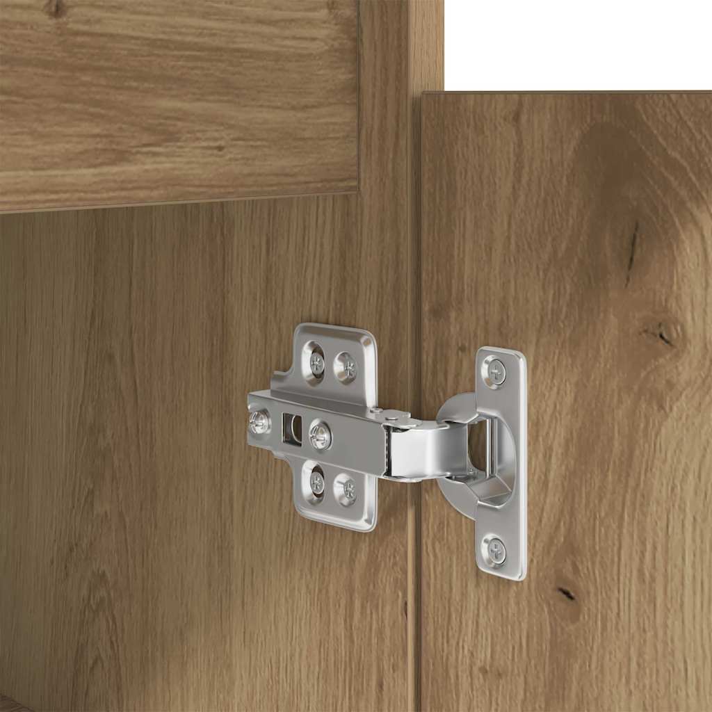 vidaXL Desk with Drawer Artisan oak 140 x 49 x 76 cm Engineered wood