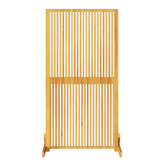 vidaXL Privacy Screen Brown 79.5 x 50 x 150 cm Solid Acacia Wood