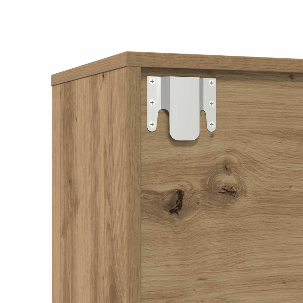 vidaXL Book Cabinets 3 pcs Artisan Oak Engineered Wood