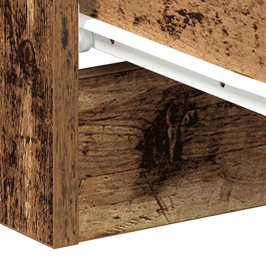 vidaXL Bedside Cabinets 2 pcs Old Wood 38x35x55 cm Engineered Wood