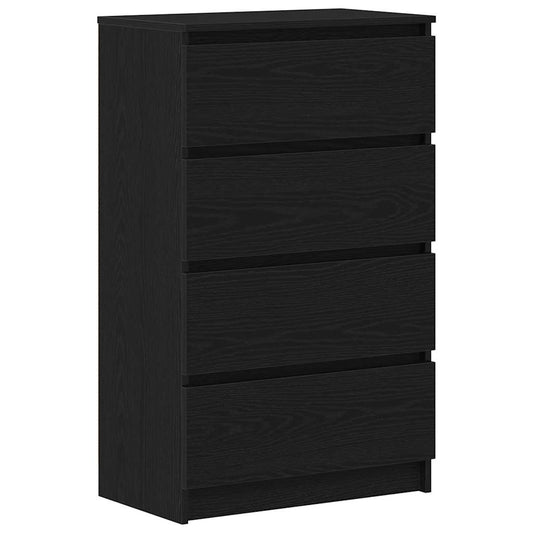 vidaXL Sideboard Black Oak 60x35x98,5 cm Engineered Wood