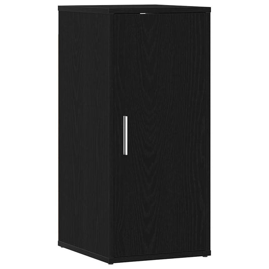 vidaXL Shoe Cabinet Black Oak 32x35x70 cm Engineered Wood