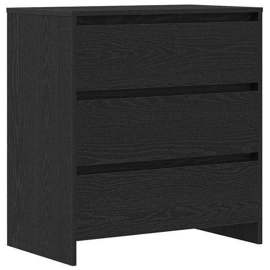 vidaXL Sideboard Black Oak 70x41x75 cm Engineered Wood