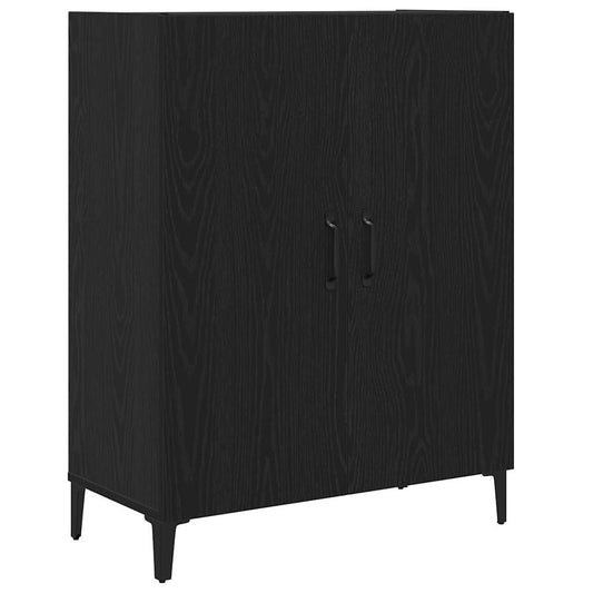 vidaXL Sideboard Black Oak 69,5x34x90 cm Engineered Wood
