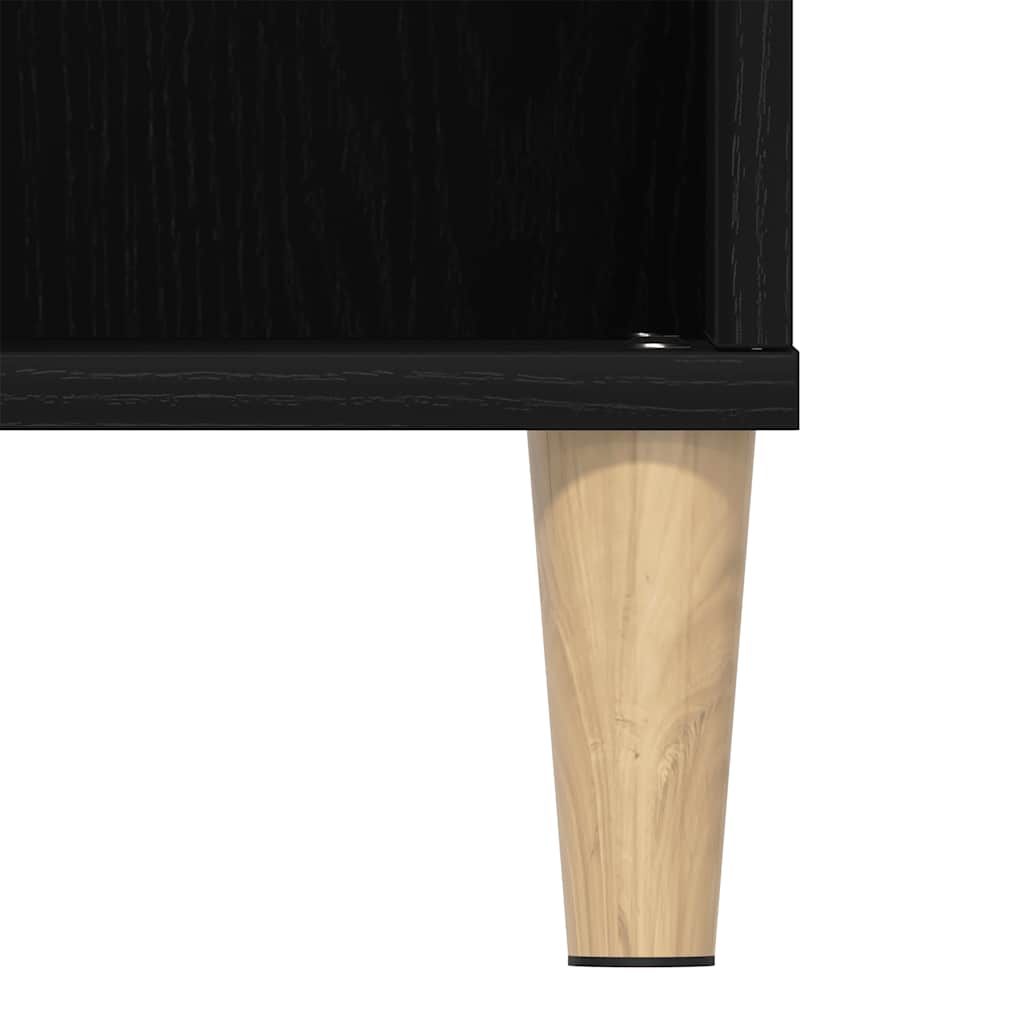 vidaXL Sink Cabinet Black Oak 80x33x60 cm Engineered Wood