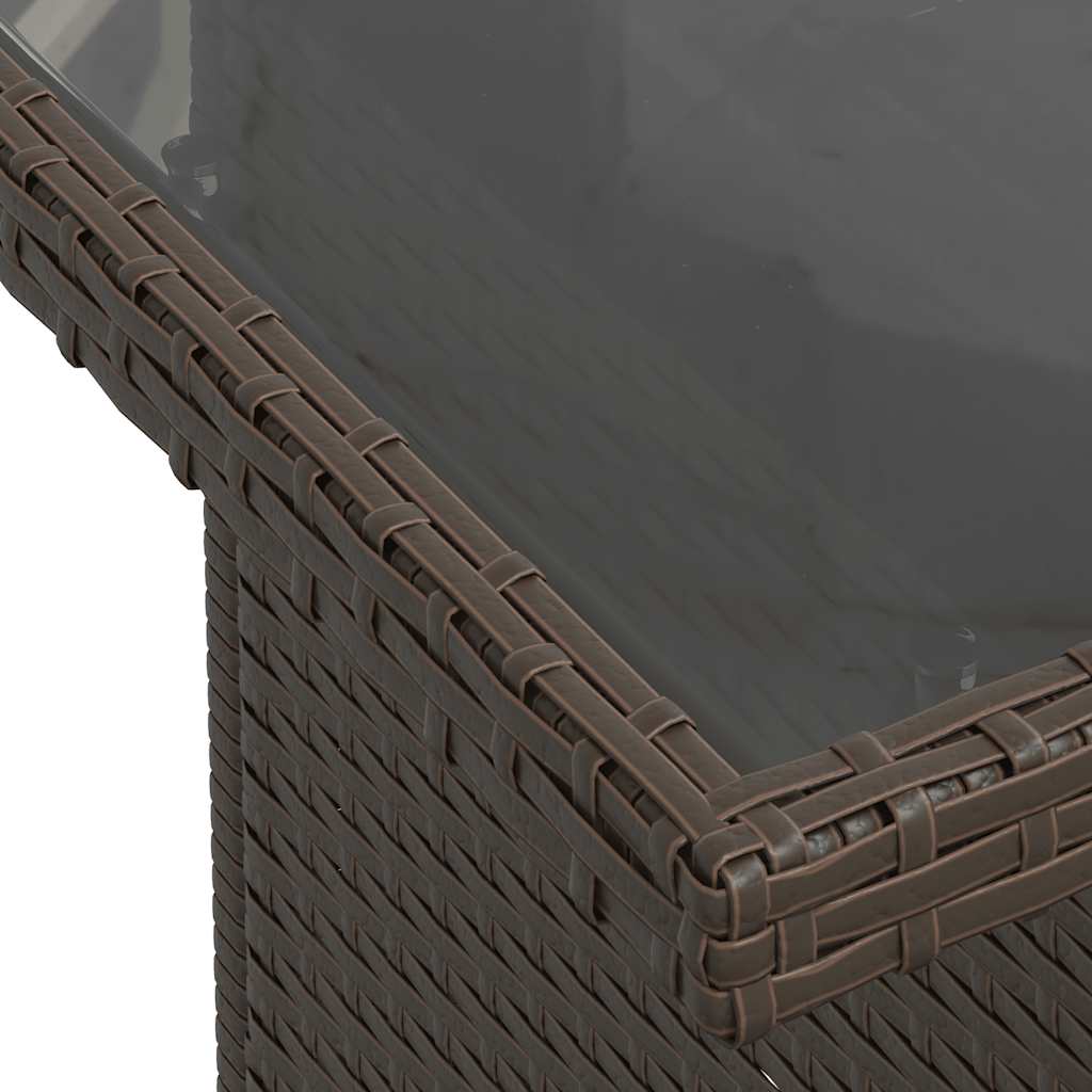 vidaXL 5 Piece Garden Sofa Set with Cushions Grey Poly Rattan Acacia