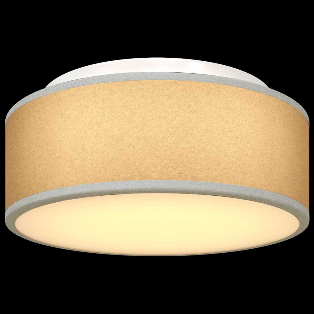 vidaXL Ceiling Lamp with Spotlights Grey 30 x 30 x 13.5 cm Fabric