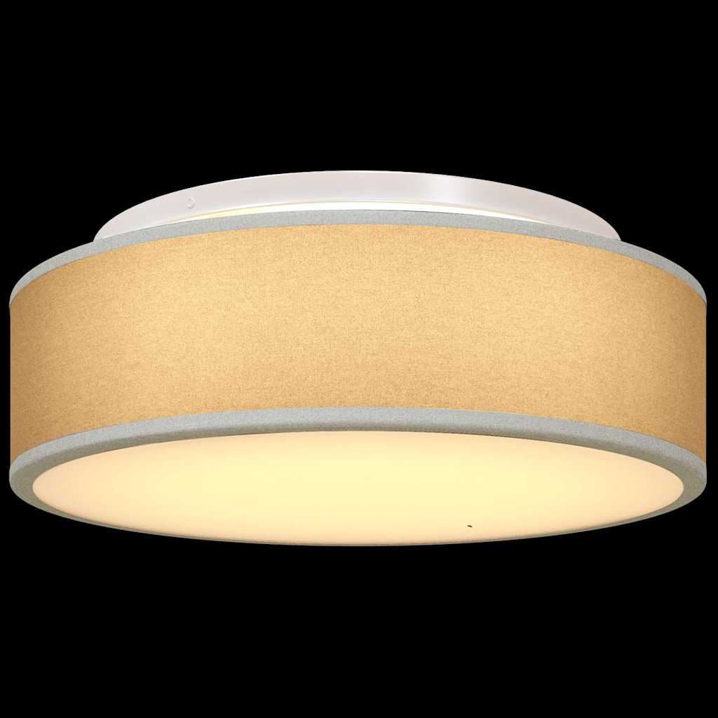 vidaXL Ceiling Lamp with Spotlights Grey 38 x 38 x 13.5 cm Fabric