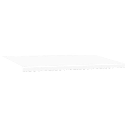 vidaXL Awning Replacement Fabric White 6 x 3.5 m Polyester