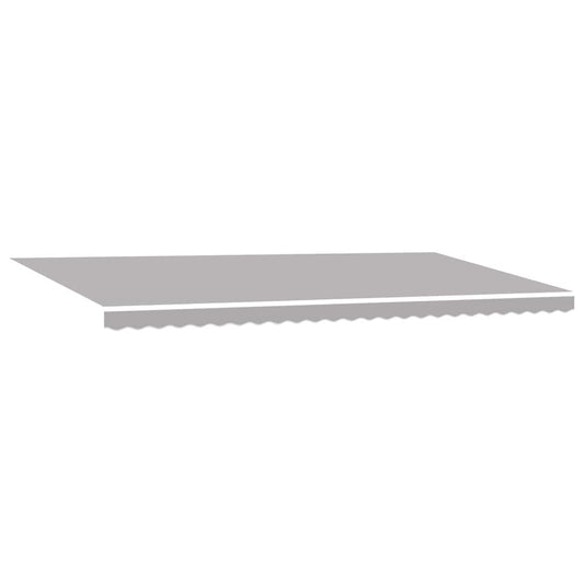 vidaXL Awning Replacement Fabric Light Grey 6 x 3 m Polyester