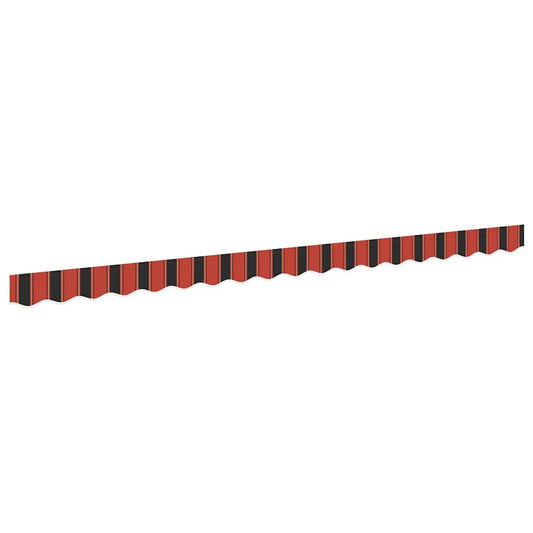 vidaXL Awning Valance Replacement Orange / Black / Yellow 4 m Polyester