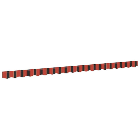 vidaXL Awning Valance Replacement Orange / Black / Yellow 4.5 m Polyester