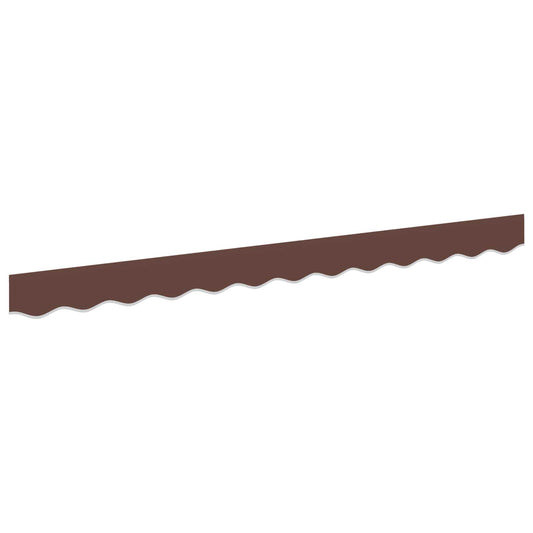 vidaXL Awning Valance Replacement for 2.5 m Brown Polyester