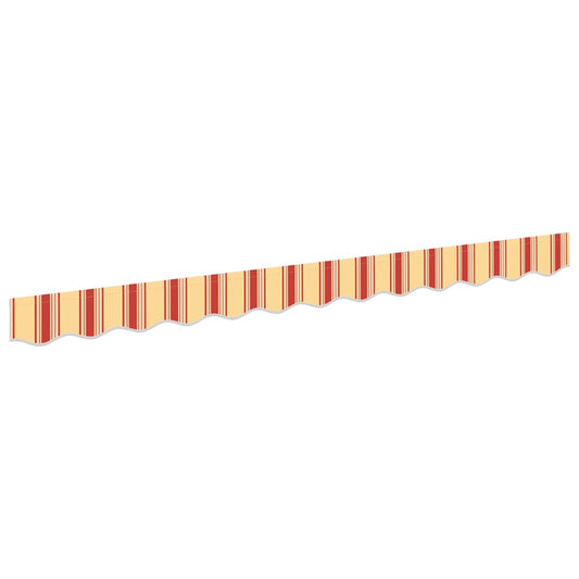 vidaXL Awning Valance Replacement Yellow and Orange 2.5 m Polyester