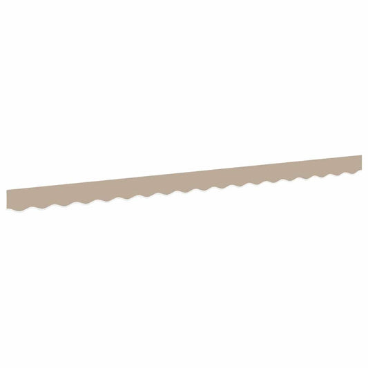 vidaXL Awning Valance Replacement Beige 4 m Polyester