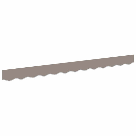 vidaXL Awning Valance Replacement for 2.5 m Light Grey Polyester
