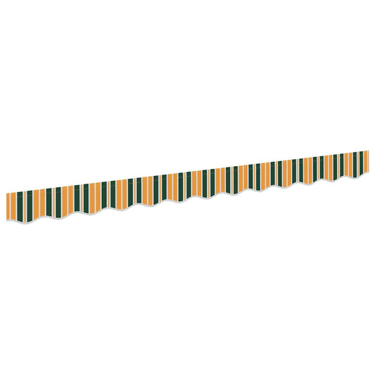 vidaXL Awning Valance Replacement Green and yellow 3 m Polyester