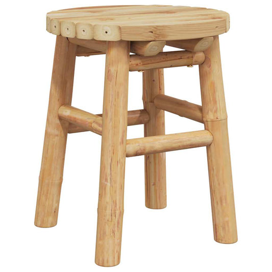 vidaXL Low Stool Round Ø30x36 cm Bamboo
