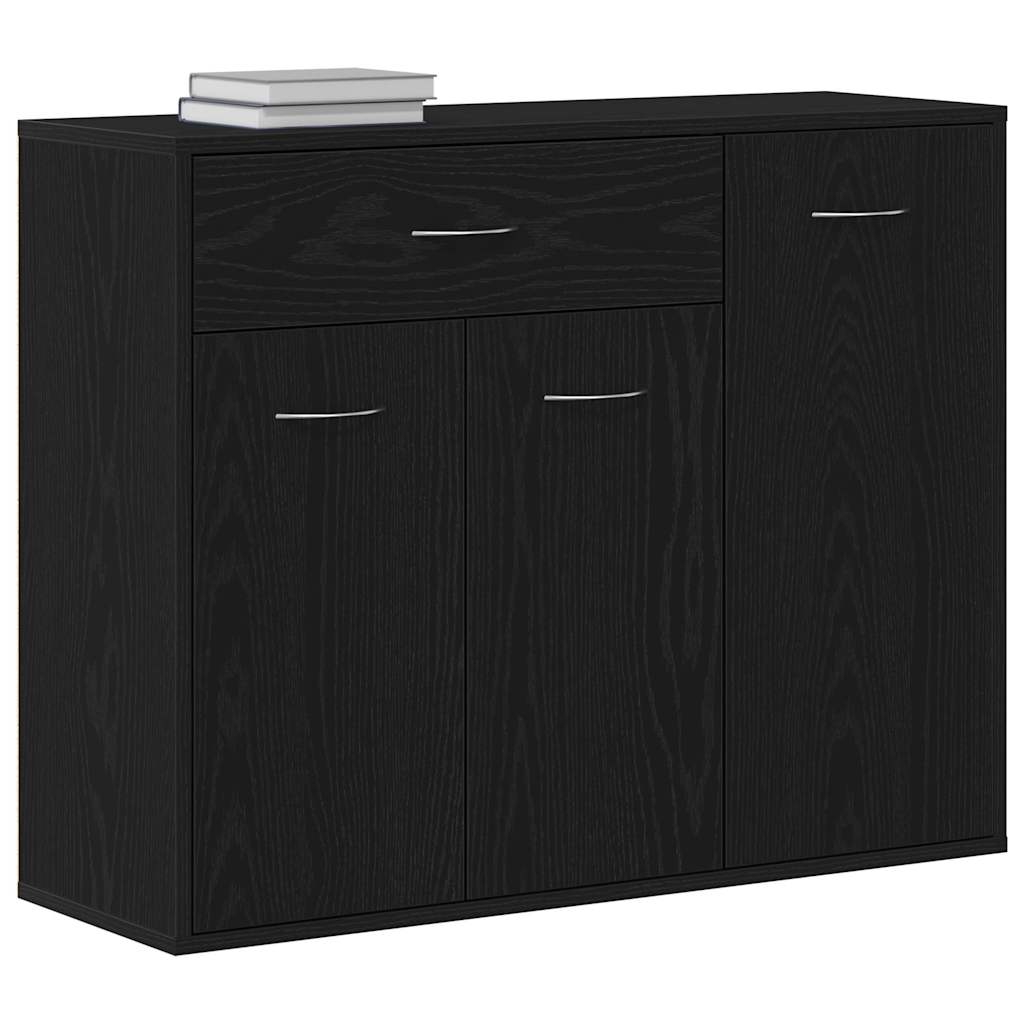 vidaXL Sideboard Black Oak 88x30x70 cm Engineered Wood