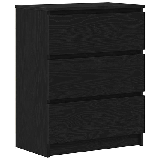 vidaXL Sideboard Black Oak 60x35x76 cm Engineered Wood