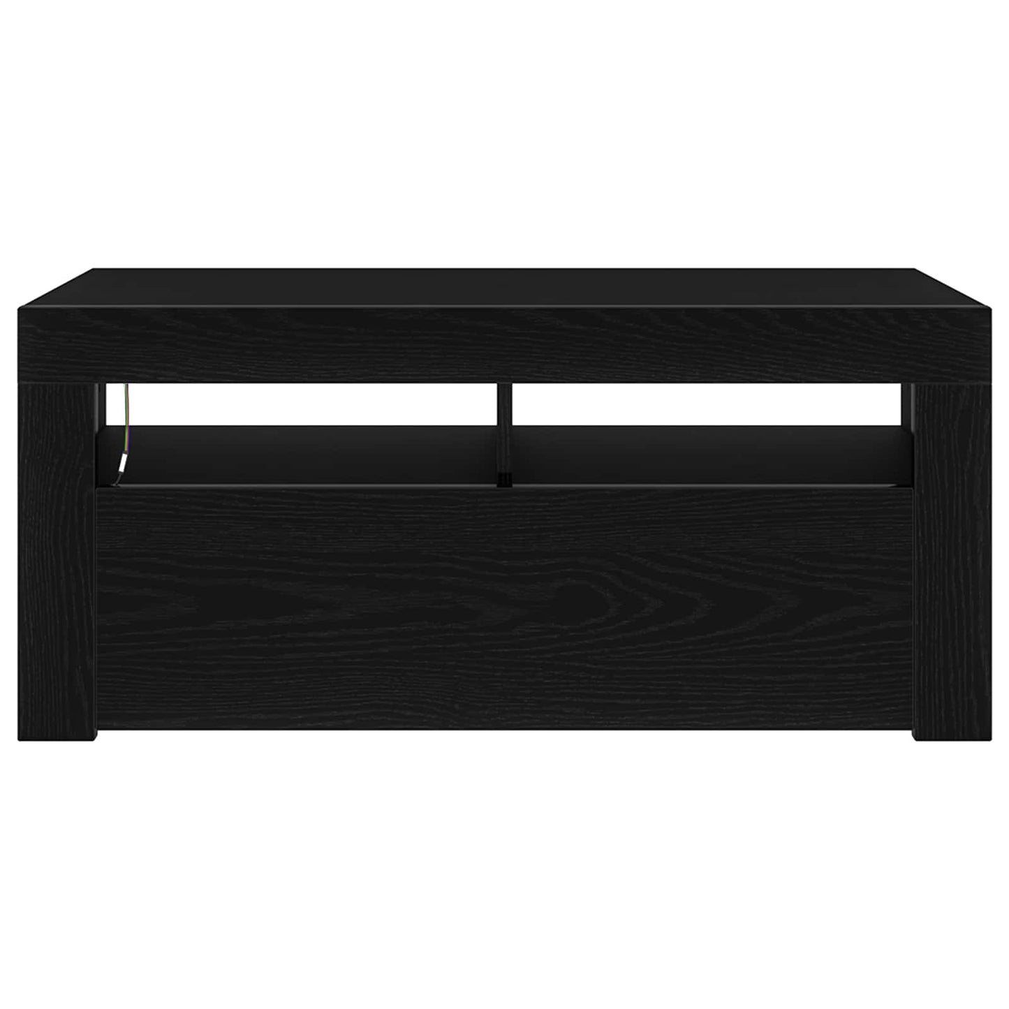 vidaXL TV Cabinet Black Oak 90 x 35 x 40 cm Engineered Wood