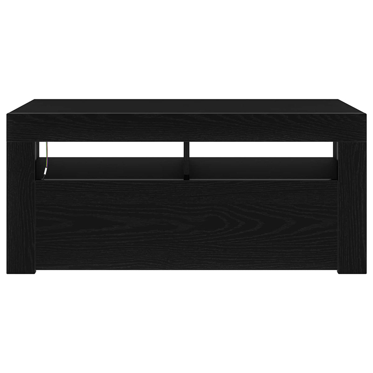 vidaXL TV Cabinet 90 x 35 x 40 cm Black Oak Engineered Wood