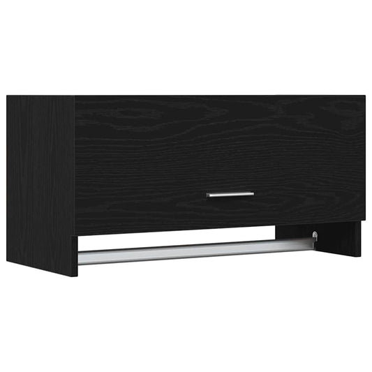 vidaXL Wardrobe Black Oak 70 x 32.5 x 35 cm Engineered Wood