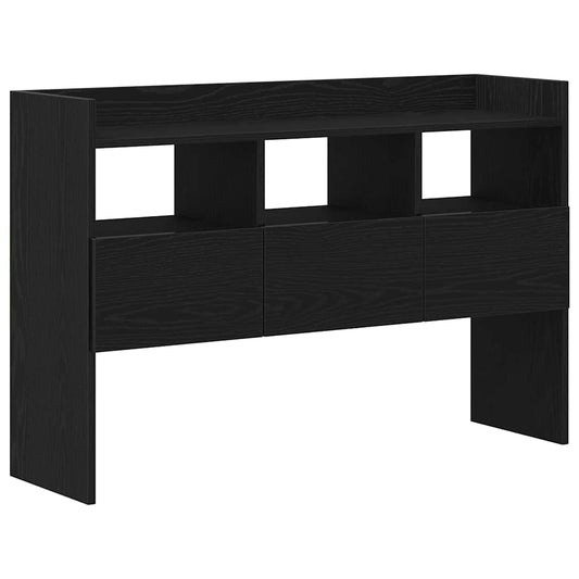 vidaXL Sideboard Black Oak 105 x 30 x 70 cm Engineered Wood
