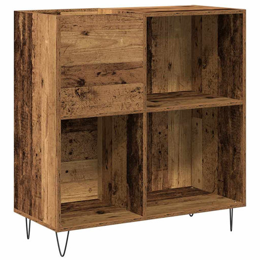 vidaXL Record Cabinet Old wood 85 x 38 x 89 cm Engineered Wood