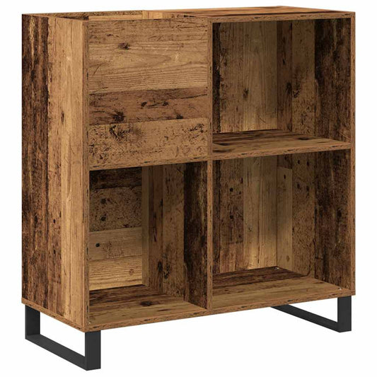 vidaXL Record Cabinet Old wood 84.5 x 38 x 89 cm Engineered Wood