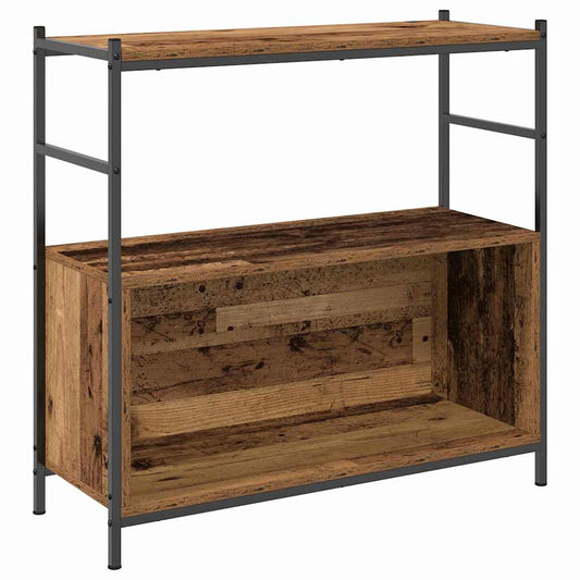 vidaXL Bookshelf 80 x 30 x 78.5 cm Engineered Wood Smoked Oak
